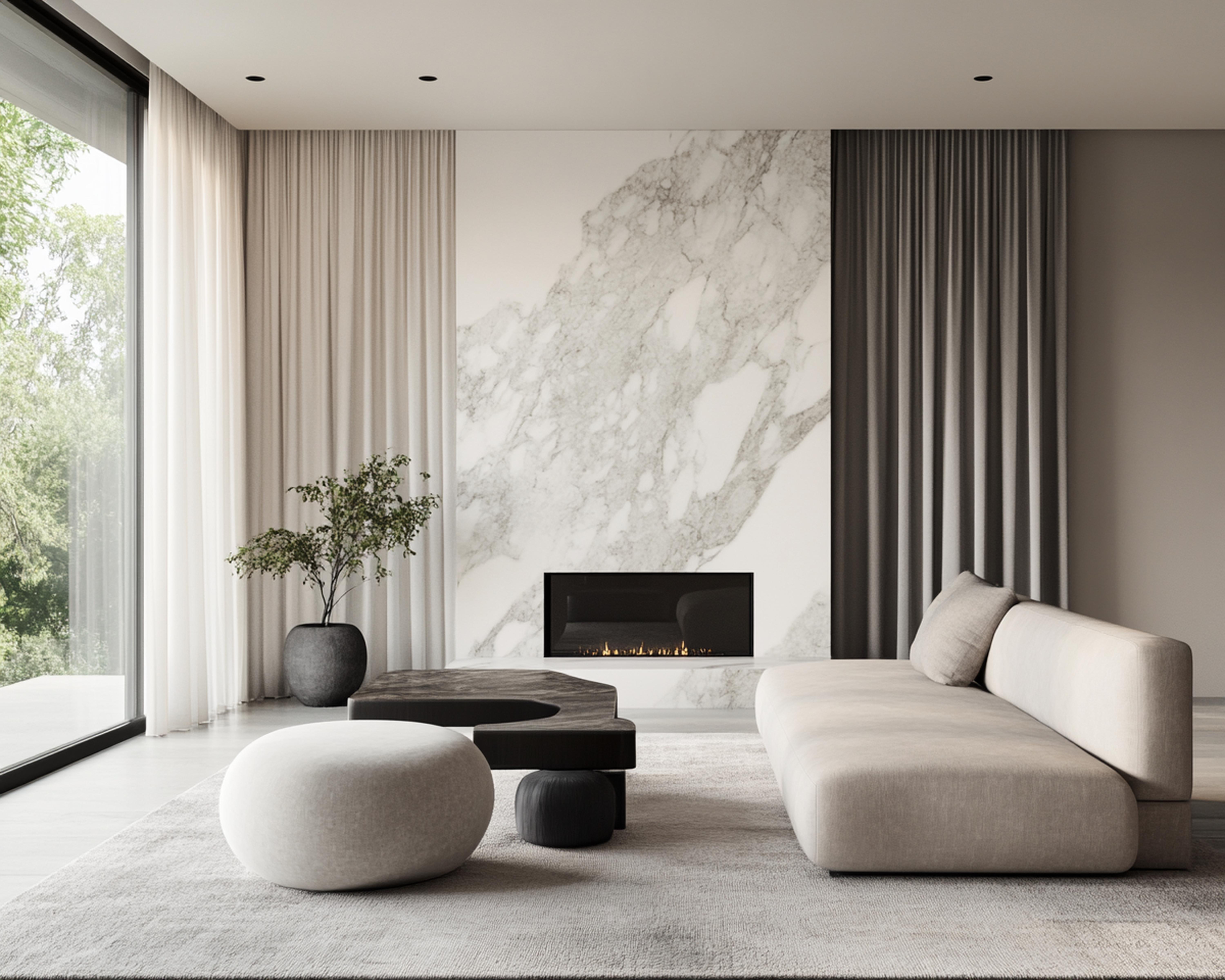 modern-chic-living-room-with-marble-fireplace