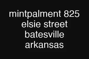 mintpalment 825 elsie street batesville arkansas